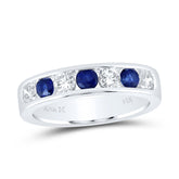 5/8CTW-DIA ANA M 1/2CTW RD-BS NAT GEM BAND